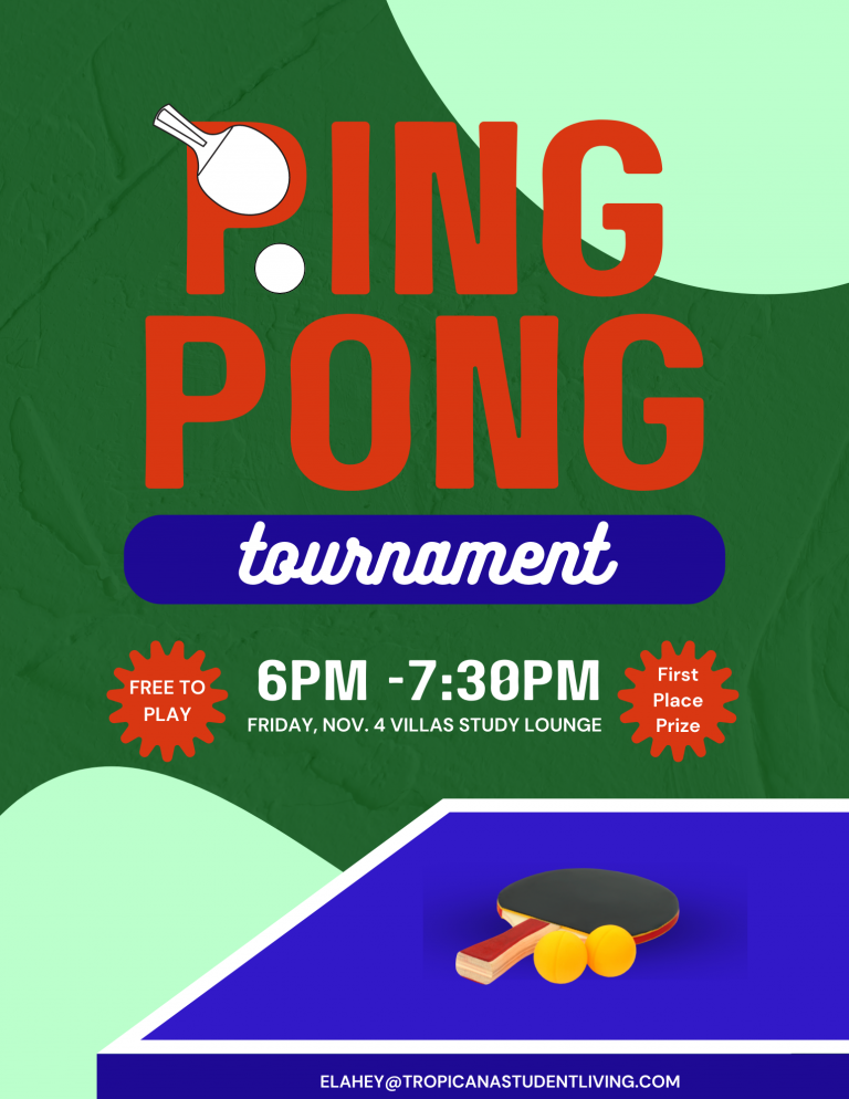 Ping Pong Tournament Tropicana Gardens